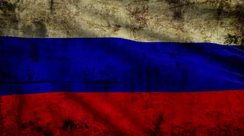 Old flag of Russia looping Vídeo Stock 25512099