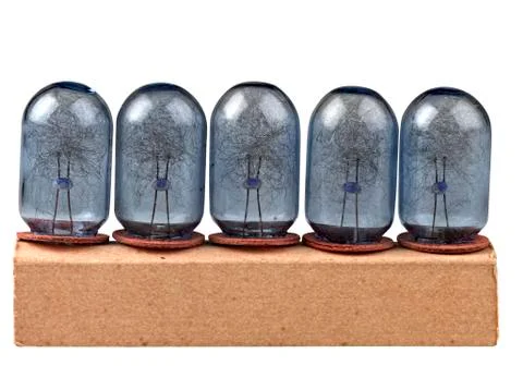 Old flash bulbs Stock Photos