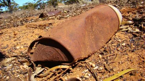 Old flask Foto stock