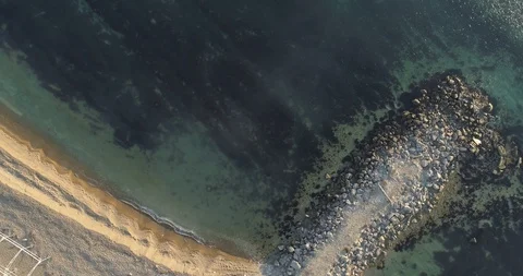 Old Flooded Ship Top View Vídeo Stock 102073799