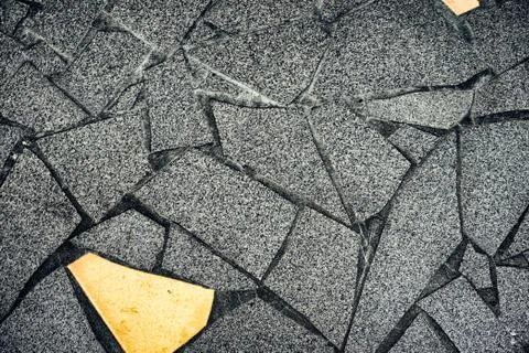 Old floor, old texture of grey stone blocks closeup high middle age Stock-Fotos