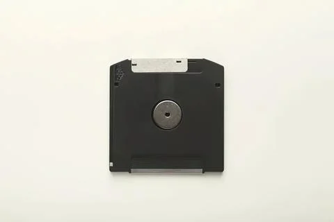 Old floppy disk on white background Stock Photos