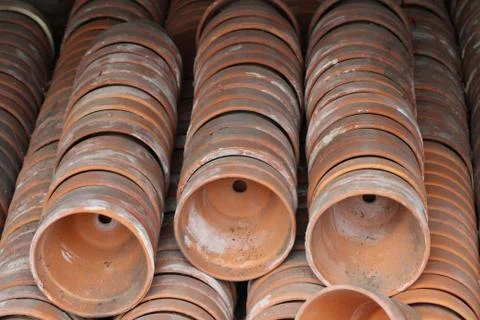 Old flower pots Stock-Fotos