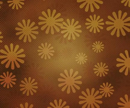 Old flowers backdrop Stock Illustration