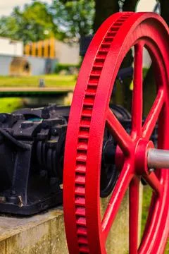 Old flywheel Stock Photos