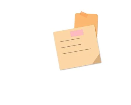 Old folded letter envelope on plain background 스톡 일러스트
