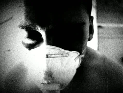 Old footage Man Smoking 3 Stock Footage