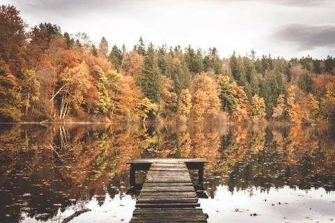 Old footbridge Stock Photos