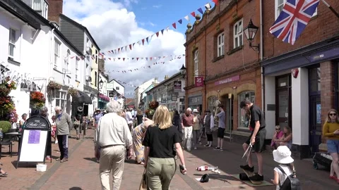 Old Fore St, Sidmouth, Devon, UK Stock Footage 269510251