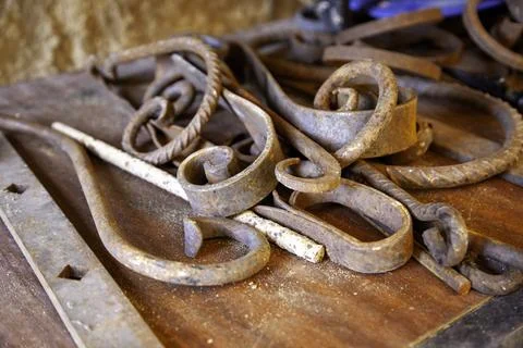 Old forging objects Stock Photos