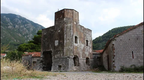 Old fortification, Montenegro Video stock 32898110