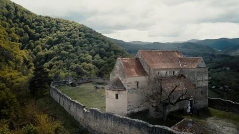 Old fortification in Sibiu Stock Footage 116035527