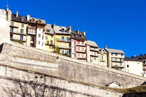 Old fortification town Briancon Foto stock