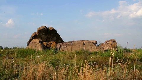 The old fortifications of the Second World Stock-Footage 95949989