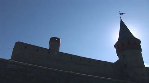 Old Fortress 28 Stock Footage 8531746