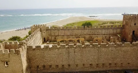Old fortress on the background of the sea, Stock Footage 101514087