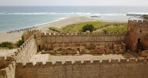 Old fortress on the background of the sea, Stock Footage 101514327