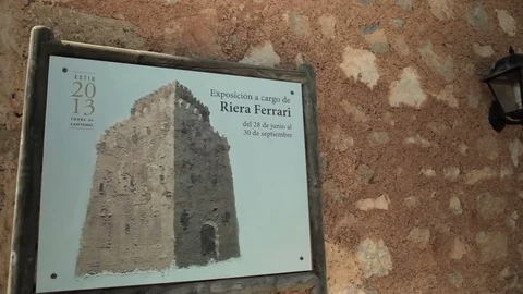 Old fortress-museum on the island of Mallorca in Spain. Stock Footage