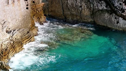 Old Fortress at the Sea Stock Footage 80476952