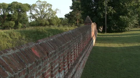 Old fortress wall Stock Footage 41389116