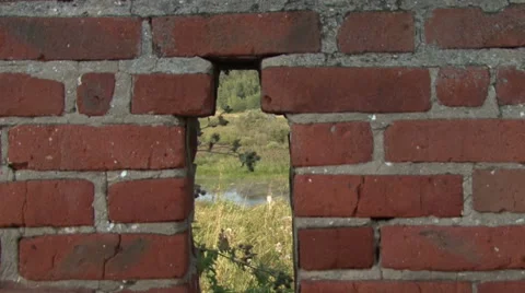 Old fortress wall Stock Footage 41389449