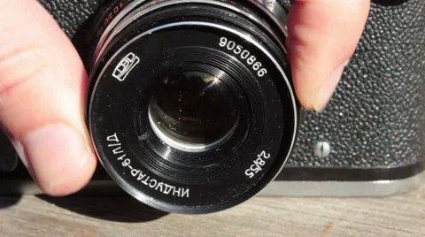 Old Foto Camera Stock-Footage 61344396