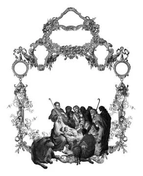 Old frame Stock Illustration