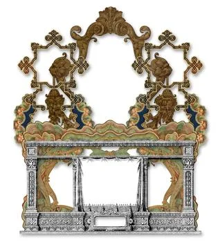 Old frame Stock Illustration