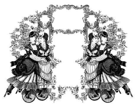 Old frame Stock Illustration