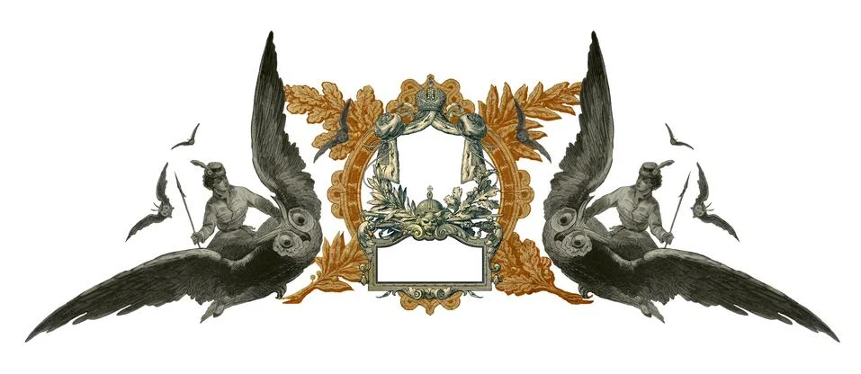 Old frame Stock Illustration