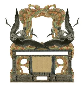 Old frame Stock Illustration