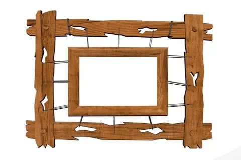 Old frame Illustrazione stock