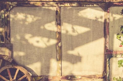 Old frame. Rural background. Rustic. Stock Photos