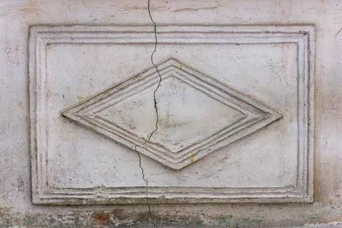 Old frame stone carving close up texture Stock Photos