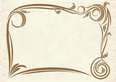 Old frame (vector) 스톡 일러스트