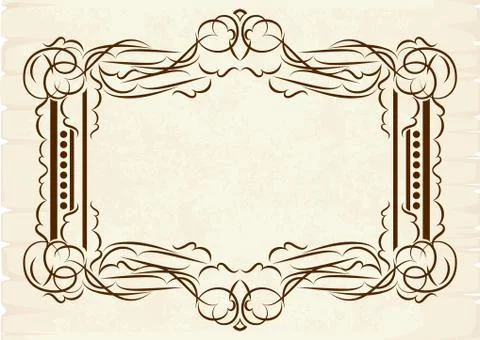 Old frame (vector) Stock Illustration