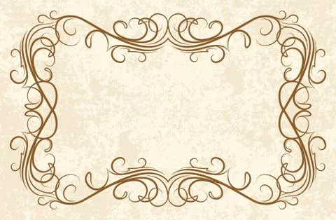 Old frame (vector) Illustrazione stock