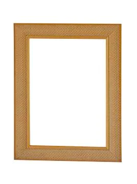 Old frame on a white background Stock Photos