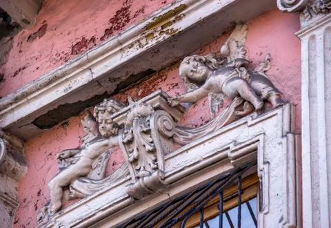 Old fretwork elements Stock Photos