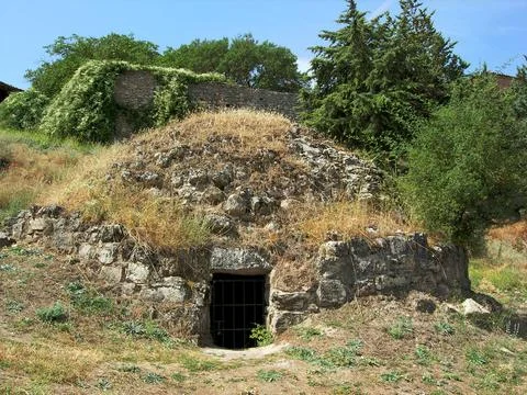 Old fridge in a cave Stock Photos