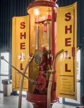 Old fuel pump. Foto stock