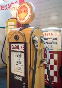 Old fuel pump. Stock Photos