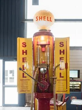 Old fuel pump. Stock Photos