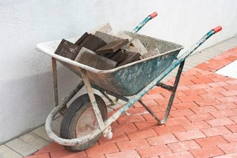 Old full wheelbarrow Stock Photos