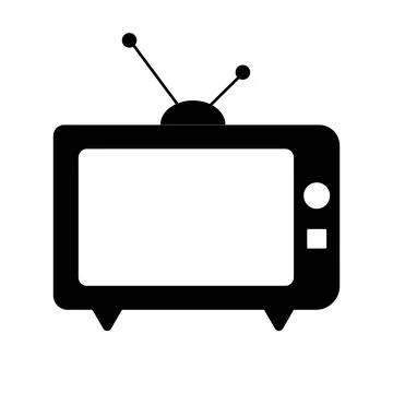 Old funny tv, flat design Illustrazione stock