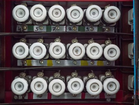 Old fuse box 写真素材