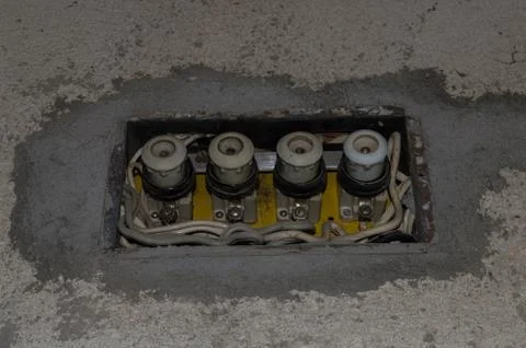 Old fusebox 写真素材
