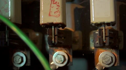 Old fuses slip up Video stock 45588388