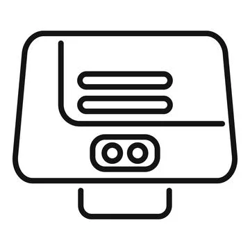 Old game console allowing to play video games Stock Illustration