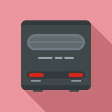 Old game console icon, flat style Stock Illustration